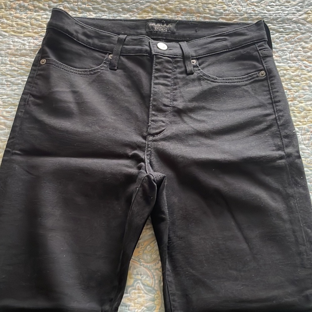 Banana Republic premium black denim jegging